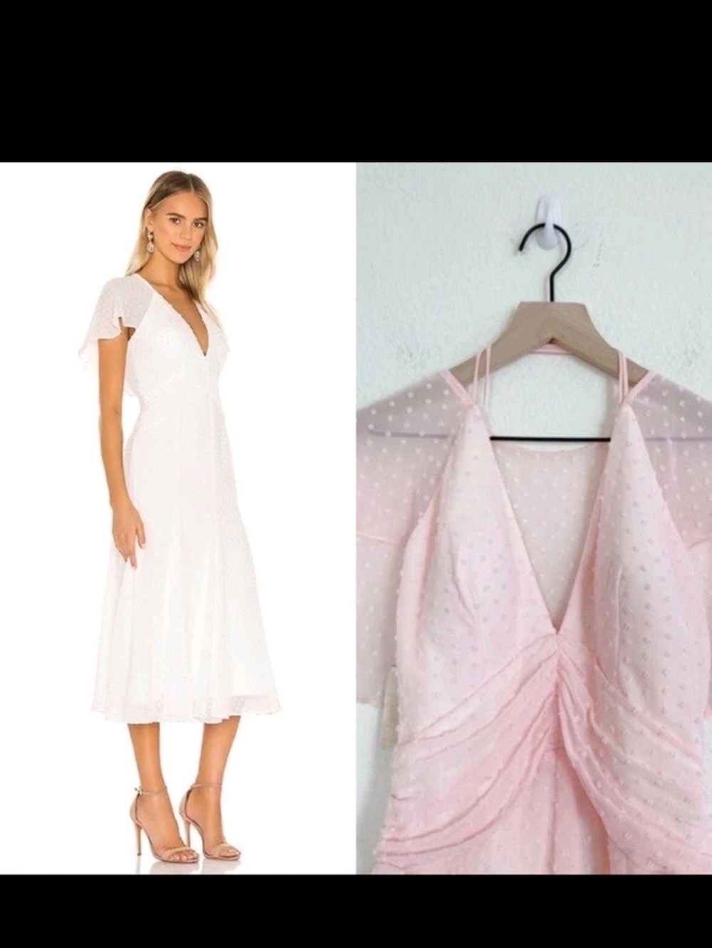 Katie May Blush Pink Swiss Dot Open Back Maxi Dress - Picture 8 of 16